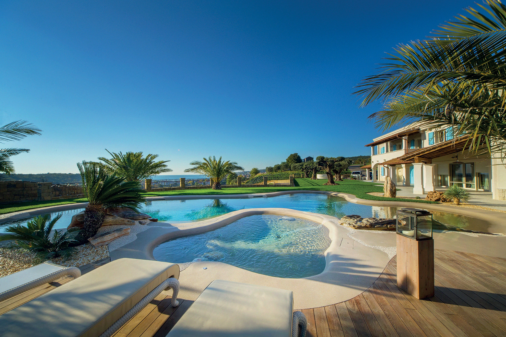 Completed pool and patio